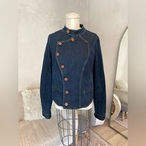 RALPH LAUREN DENIM WESTERN MILITARY JACKET SIZE LARGE